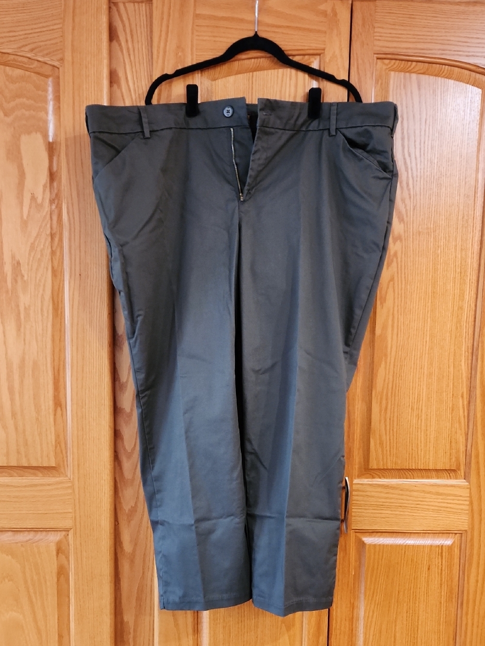 Lee 26 W Petite Straight Leg Pants - Olive